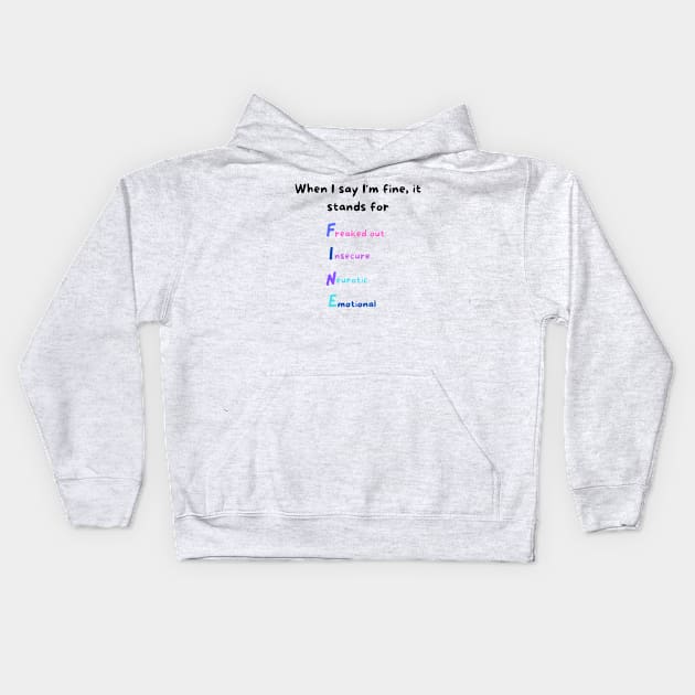 Funny Introvert Quote Kids Hoodie by Infj Merch